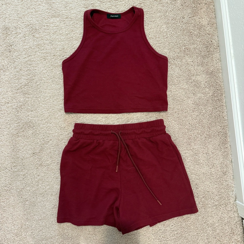 Knit loungewear set